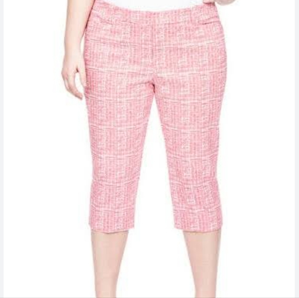 Heart N Crush Red Plaid Cropped Pants